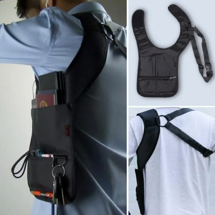 Sac à bandoulière caché antivol Nylon