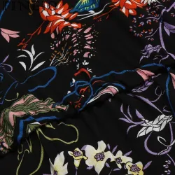 Floral print short dressJurken