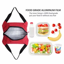 Portable thermal canvas lunch bagTassen