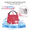 Portable thermal canvas lunch bagTassen