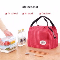 Portable thermal canvas lunch bagTassen