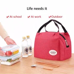 Portable thermal canvas lunch bagBags