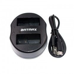 Dual USB battery charger for DMW-BLC12 DMWBLC12 BLC12 BLC12PP Panasonic Lumix FZ1000 FZ200 FZ300 G5Batterij en opladers