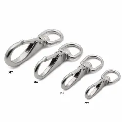 M4 multi-purpose swivel spring hook carabiner stainless steel 2 pcsOutdoor & Camping