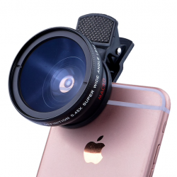 iPhone 6 Plus 5S 4S Samsung S6 S5 Note 4 HD super large angle super macro caméra kit de lentille