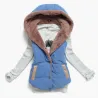 Slim-design warm jacket hooded vest bodywarmer cottonJackets