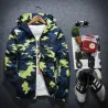 Camouflage hooded jacket windbreaker unisexJassen