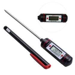 Digitale voedselthermometer - roestvrij staal - voor bakken - koken - vleesBakvormen