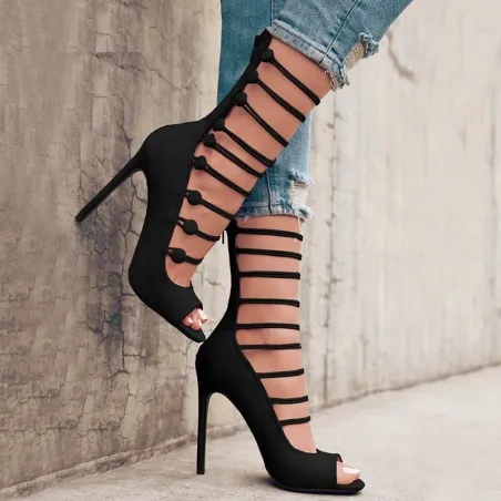 Strappy high heel sandals pumpsSandalen