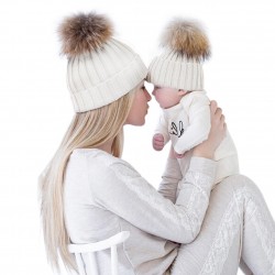 Mom & baby fur tassel hat cotton 2 pcsKids