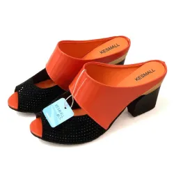 Rhinestones thick heel flip flops sandalsSandalen