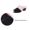 Rhinestones thick heel flip flops sandalsSandalen