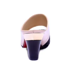 Rhinestones thick heel flip flops sandalsSandalen