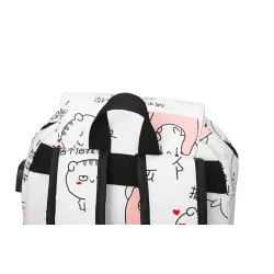 USB charging school backpack canvas 3 pcs setTassen