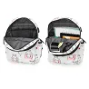 USB charging school backpack canvas 3 pcs setTassen