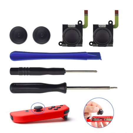 7 in 1 - 3D analog joystick thumb stick replacement - for Nintendo Switch Joy - controller sensor moduleSwitch