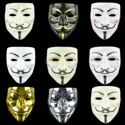 V pour masque de visage de la fête Vendetta