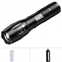 Portable lampe de poche LED zoomable torche