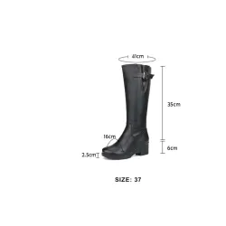 Natural wool genuine leather winter bootsLaarzen