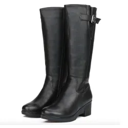 Natural wool genuine leather winter bootsLaarzen