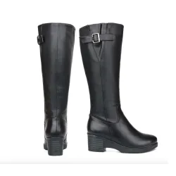 Natural wool genuine leather winter bootsLaarzen
