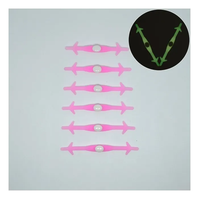 Silicone light up LED luminous shoelaces 12 pcs setSchoenen