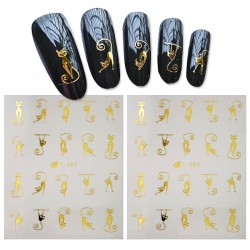 3D design water nail stickers