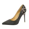 Pompes à talon haute Suede