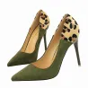 Pompes à talon haute Suede
