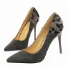 Pompes à talon haute Suede