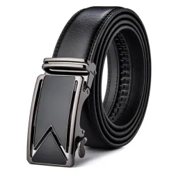 Genuine leather automatic buckle beltRiemen