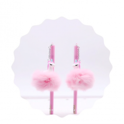 Licorne plush pendentif stylo bille gel crayon