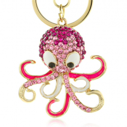 Crystal octopus keychain - keyringKeyrings