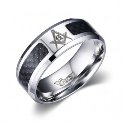 Stainless steel masonic symbol ringRings