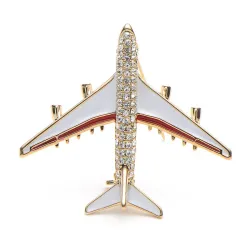 Crystal airplane broochBrooches