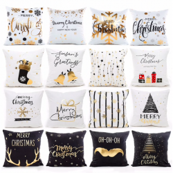 Christmas pillowcase / cushion cover - cotton 45 * 45 cmCushion covers