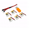 Eachine RC Quadcopter E010 E010C 3.7V 150MAH 45C upgrade batterij incl USB oplader set 5 stuksBatterijen