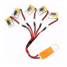 Eachine RC Quadcopter E010 E010C 3.7V 150MAH 45C upgrade batterij incl USB oplader set 5 stuksBatterijen