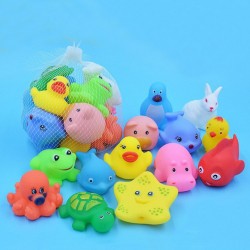 Floating squeeze rubber animals toy 13 pcsSpeelgoed