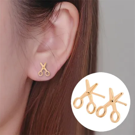 Small scissors stud earringsOorbellen