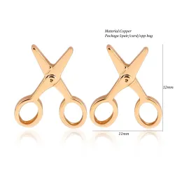 Small scissors stud earringsOorbellen