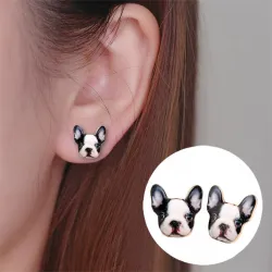 Bulldog français - boucles d'oreilles