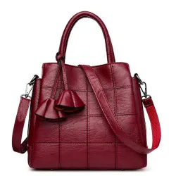 Genuine leather handtas schoudertasTassen