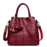 Genuine leather handtas schoudertasTassen