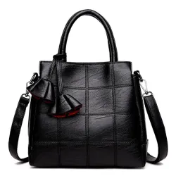 Genuine leather handtas schoudertasTassen