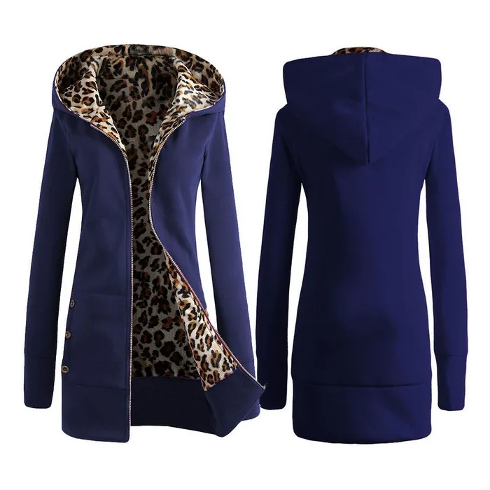 Leopard fleece hooded jacketJassen