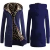 Leopard fleece hooded jacketJassen