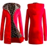 Leopard fleece hooded jacketJassen