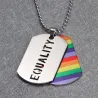EQUALITY dubbellaags hanger ketting unisexKettingen