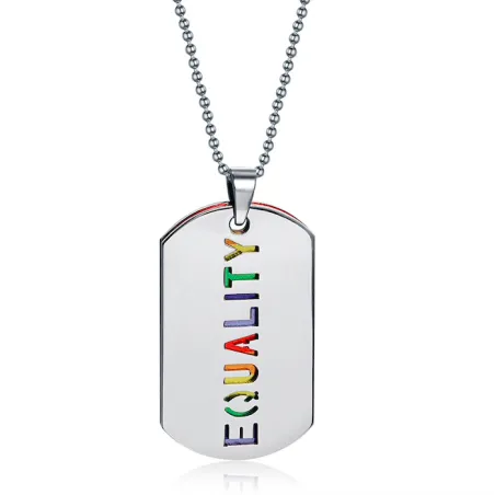EQUALITY dubbellaags hanger ketting unisexKettingen